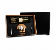 Cozinha e afins Kit vinho personalizado Brinde kit vinho e queijo personalizado FBKT-90020