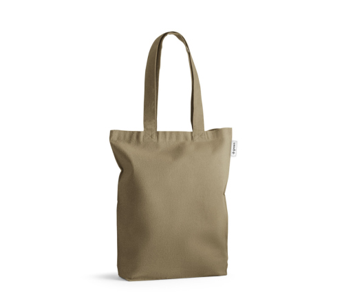 Sacola em 50% algodão, 30% algodão reciclado e 20% poliéster reciclado (220 g/m²)