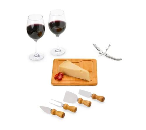 Kit para Queijo e Vinho Personalizado - 8 Pçs