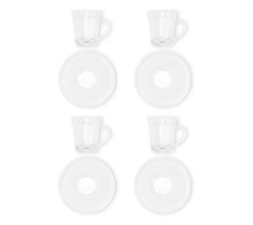 Conjunto de Xícaras Express C/ Pires - 4 Pçs