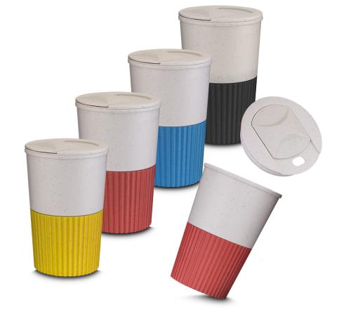 Copo plástico e fibra de trigo de 400ml