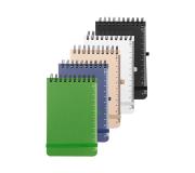   Bloco mini , capa em PP , 60 folhas pautadas. 14,7 x 9 cm