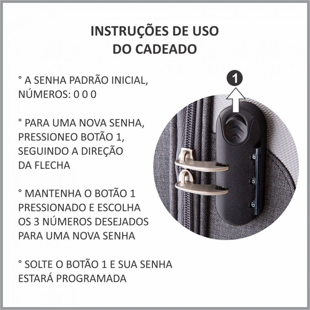 Mala viagem média personalizada