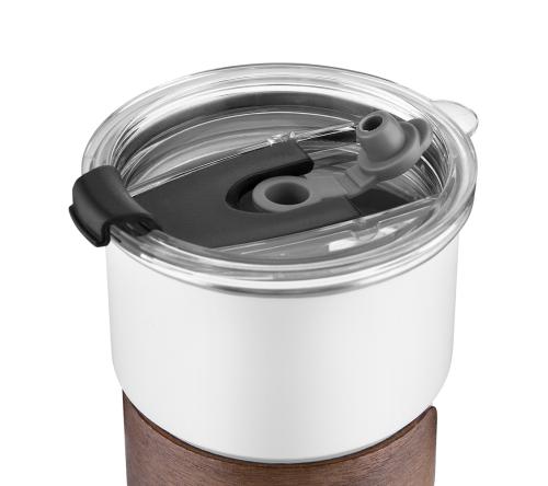 Copo de inox com canudo