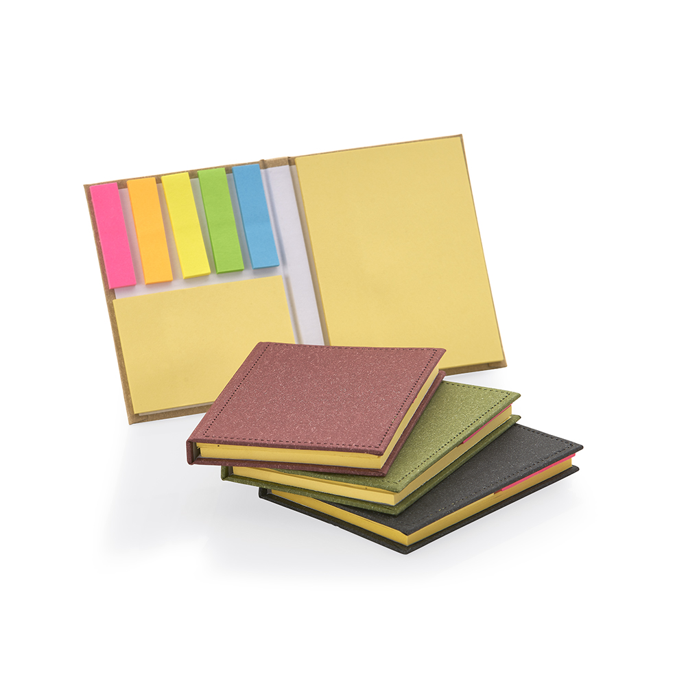   Bloco capa dura, 50 folhas sem pauta 10,5 x 8 cm