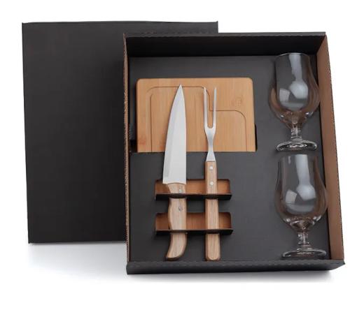 Kit para Churrasco com Copos - 5 Pçs