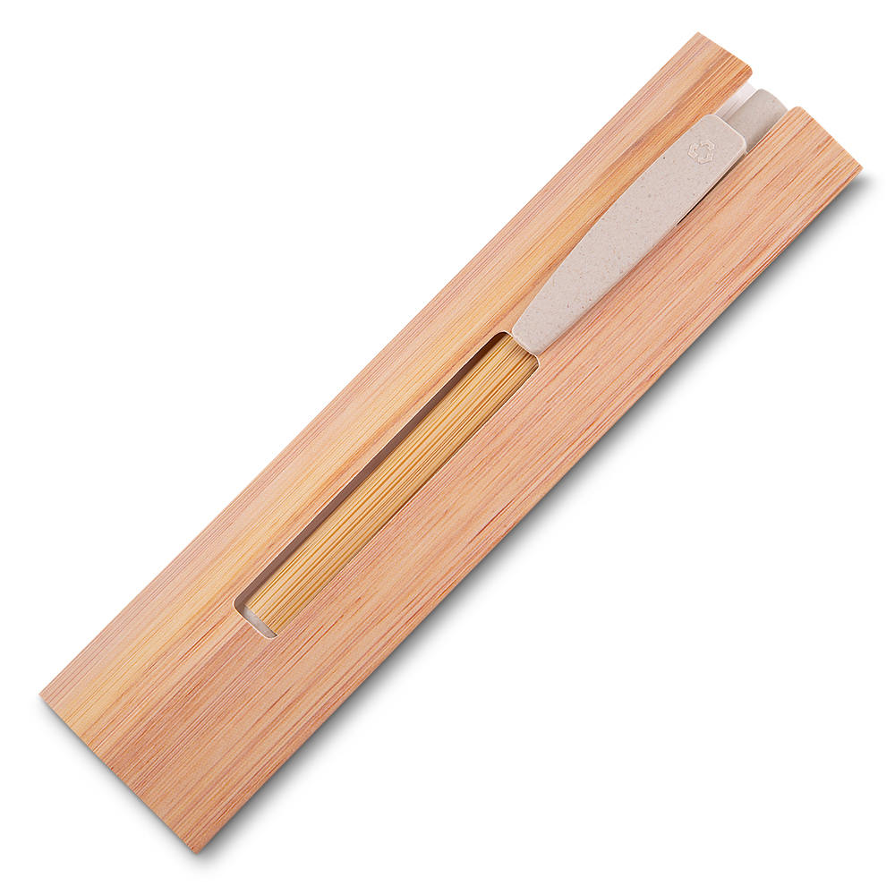 Brinde Caneta Bambu personalizada