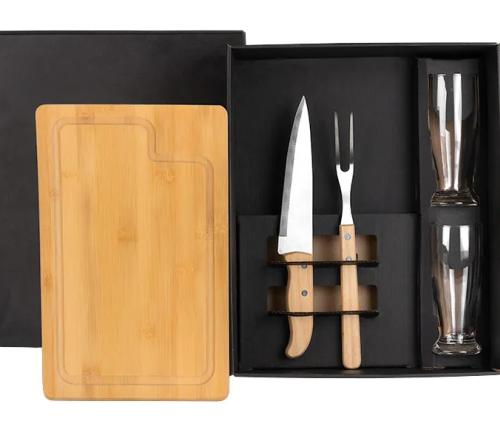 Kit para Churrasco com Copos - 5 Pçs