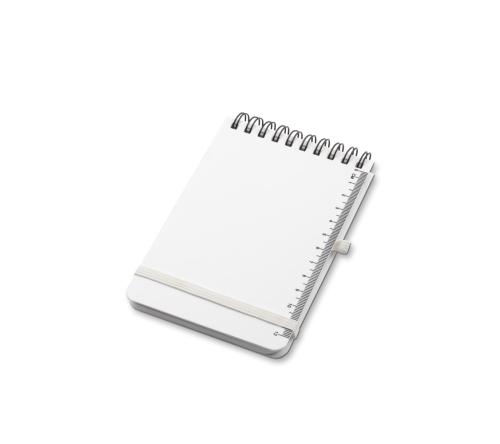Bloco mini , capa em PP , 60 folhas pautadas. 14,7 x 9 cm