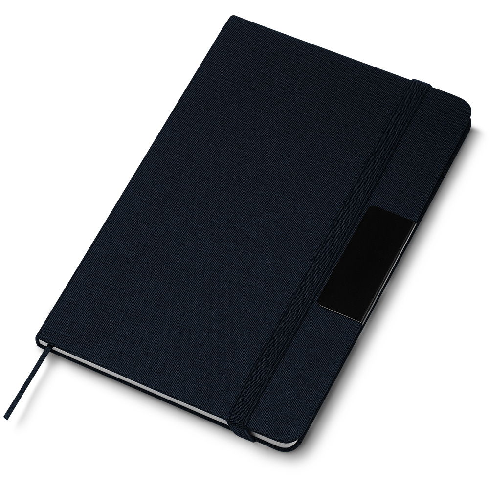 Caderno capa dura em Rpet , 80 folhas pautadas 21x14cm