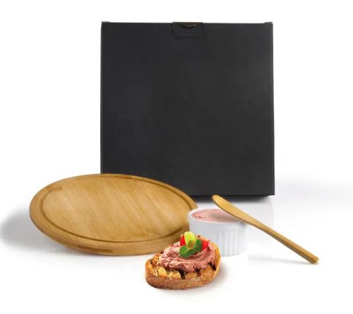 Kit Petiscos em Bambu - 3 Pçs