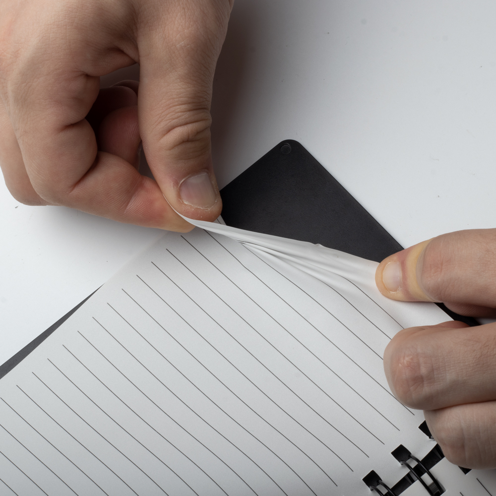 Kit Escritório Personalizado – Caderno e Caneta com Textura de Pedra