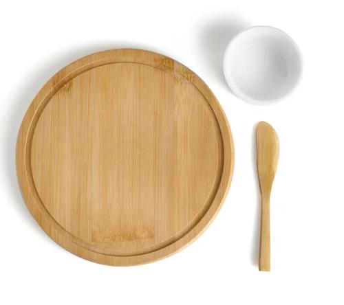 Kit Petiscos em Bambu - 3 Pçs