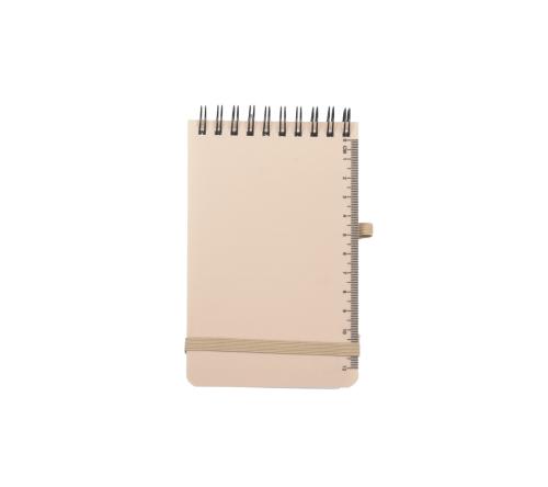 Bloco mini , capa em PP , 60 folhas pautadas. 14,7 x 9 cm
