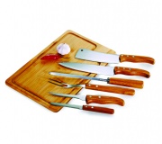   Brinde conjunto para churrasco em bambu FBMB-04553