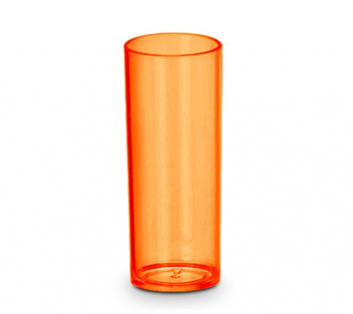 Copo personalizado long drink 350 ml laranja neon