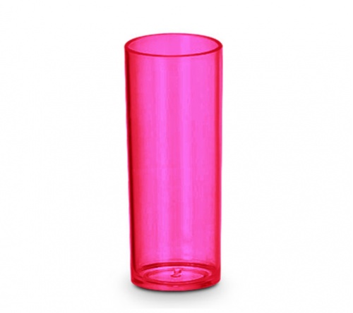 Copo long drink 250 ml rosa neon FBCO-0067