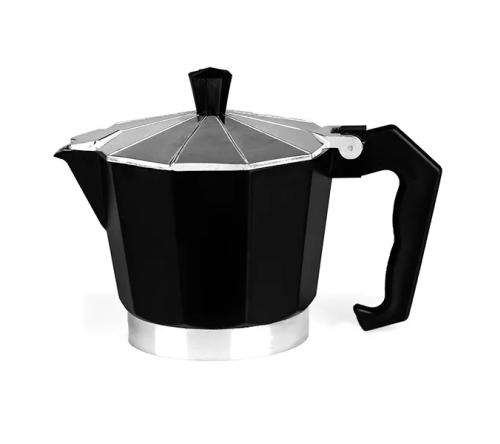 Cafeteira Italiana em Alumínio - Preta - 250ml