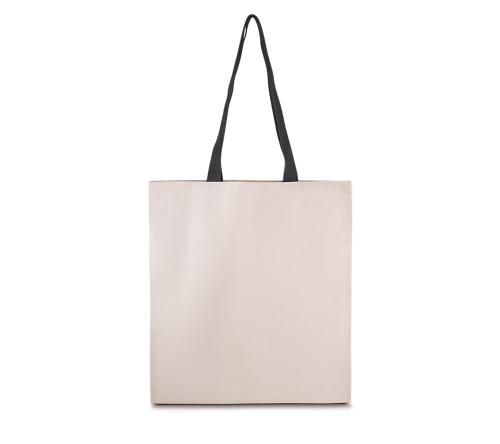 Sacola em Algodão 140g/m² personalizada - (42x38x10cm) alça colorida