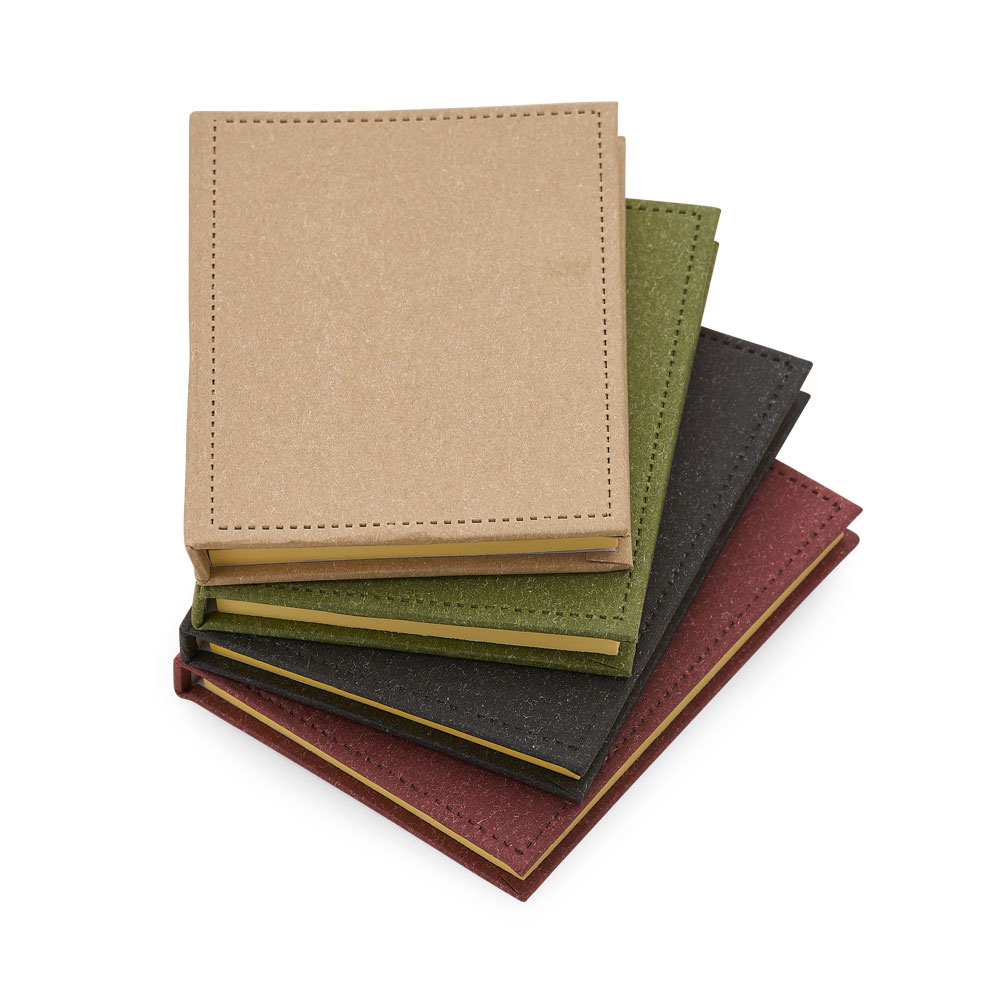 Bloco capa dura, 50 folhas sem pauta 10,5 x 8 cm