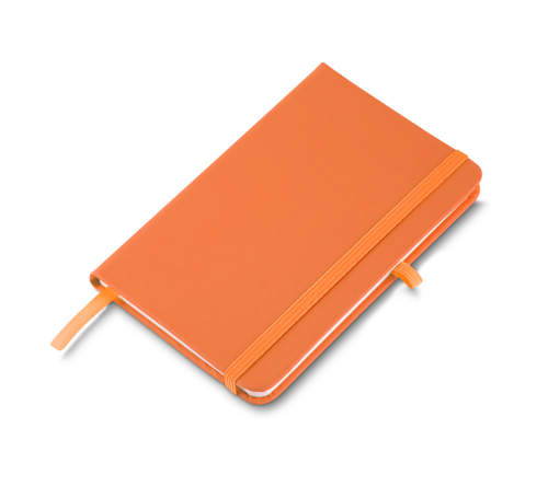 Bloco moleskine 14x21 cm folhas pautadas.