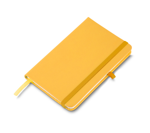 Bloco moleskine 14x21 cm folhas pautadas.