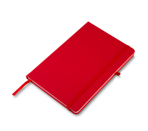 Bloco moleskine 14x21 cm folhas pautadas.