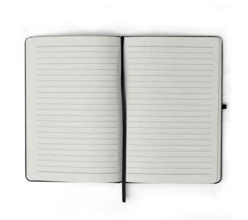 Bloco tipo moleskine 21x14 cm 80 folhas pautadas