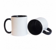   Brinde caneca em cerâmica personalizada, interior preto FBCA-00340PT