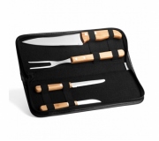Cozinha e afins Kit churrasco personalizado Brinde churrasco 5 peças personalizado