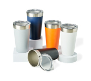   Brinde Copo Térmico de Inox 473ml C/ Tampa