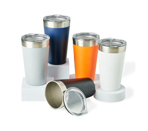 Brinde Copo Térmico de Inox 473ml C/ Tampa