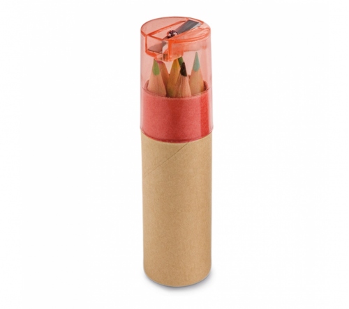 Brinde estojo de lápis de cor + apontador - FBLP-91751