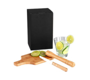   Brinde kit caipirinha personalizado em bambu FBKC-00253