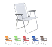   Cadeira de praia alta em alumínio - Personalizada