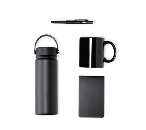 Kit Boas Vindas, composto por Garrafa e Acessórios - 4 Pçs