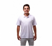 Vestuário Camisetas personalizadas Camisa golo polo personalizada malha piquet branca - FBPP-00897