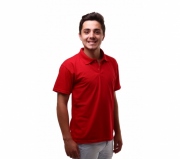 Vestuário Camisetas personalizadas Camisa golo polo personalizada malha piquet vermelha - FBPP-00898