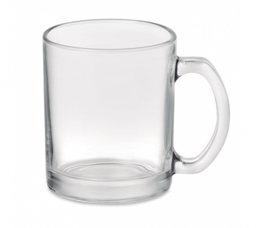 Caneca em vidro transparente