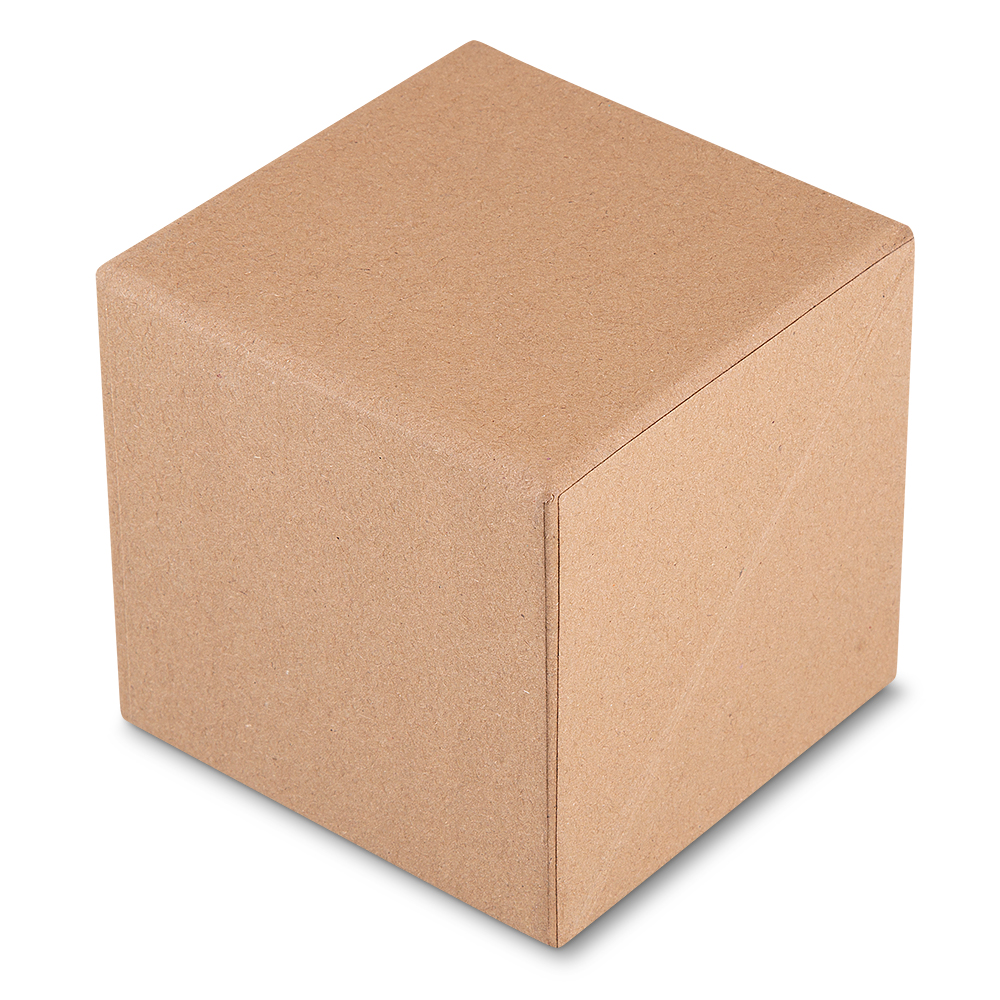 Mini Bloco de Notas em Formato de Cubo – Papelão Reciclado