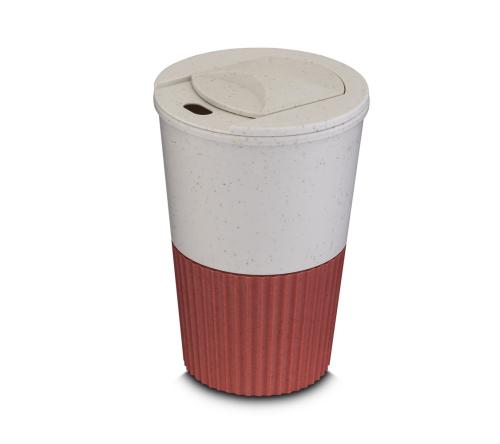 Copo plástico e fibra de trigo de 400ml