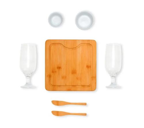 Kit de Petiscos para Queijo e Cerveja - 7 Pçs