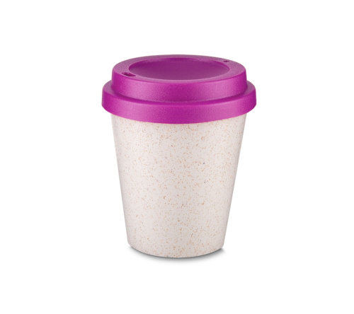 Copo Fibra de Arroz C/ Tampa 350ml