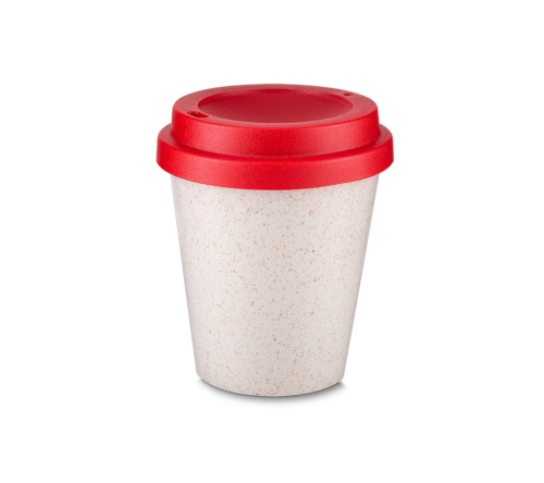 Copo Fibra de Arroz C/ Tampa 350ml