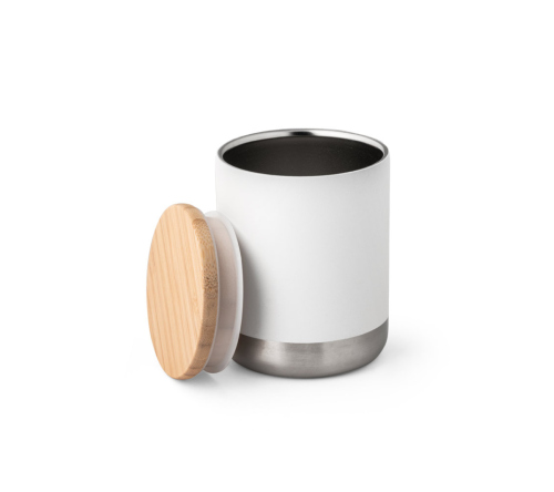 Copo térmico de inox com tampa 370 ml