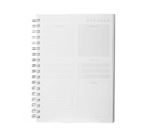 Caderno planner capa em PU com 90 folhas