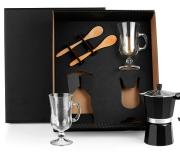  Brinde Kit para Café com Cafeteira Italiana - 5 Pçs personalizado FBKT-90234