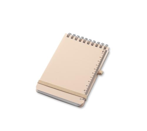 Bloco mini , capa em PP , 60 folhas pautadas. 14,7 x 9 cm