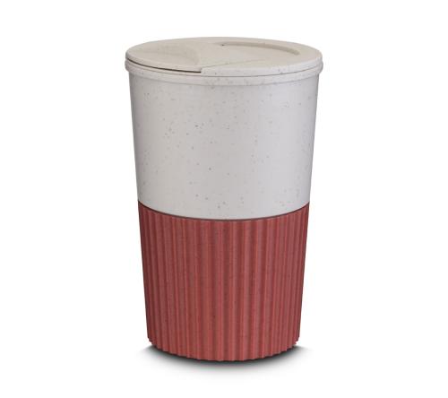 Copo plástico e fibra de trigo de 400ml