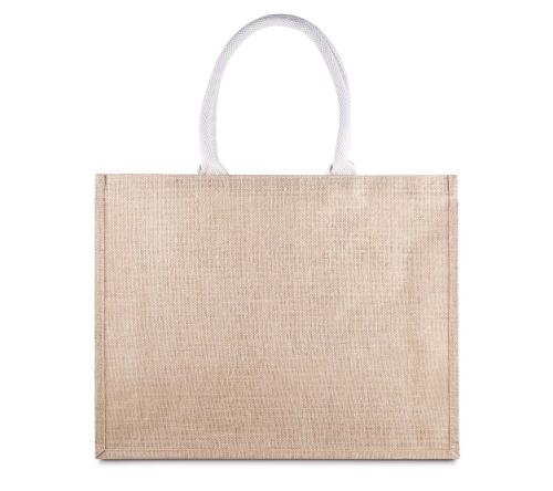 Sacola em Algodão e Juta 220g/m² – Reforçada com Bolso Frontal